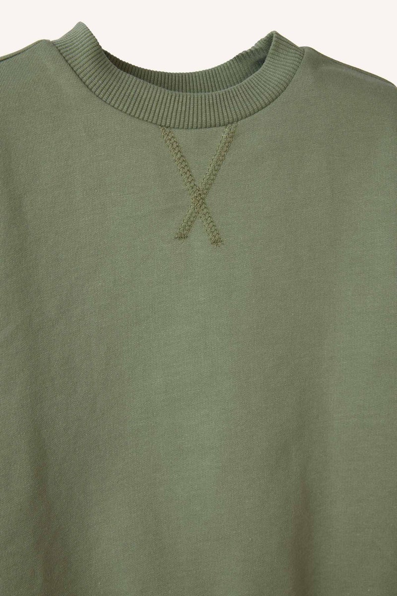 ديفاكتو سويت شيرت بيبي اولادي بيزك سادة قصة عادية - Image 2